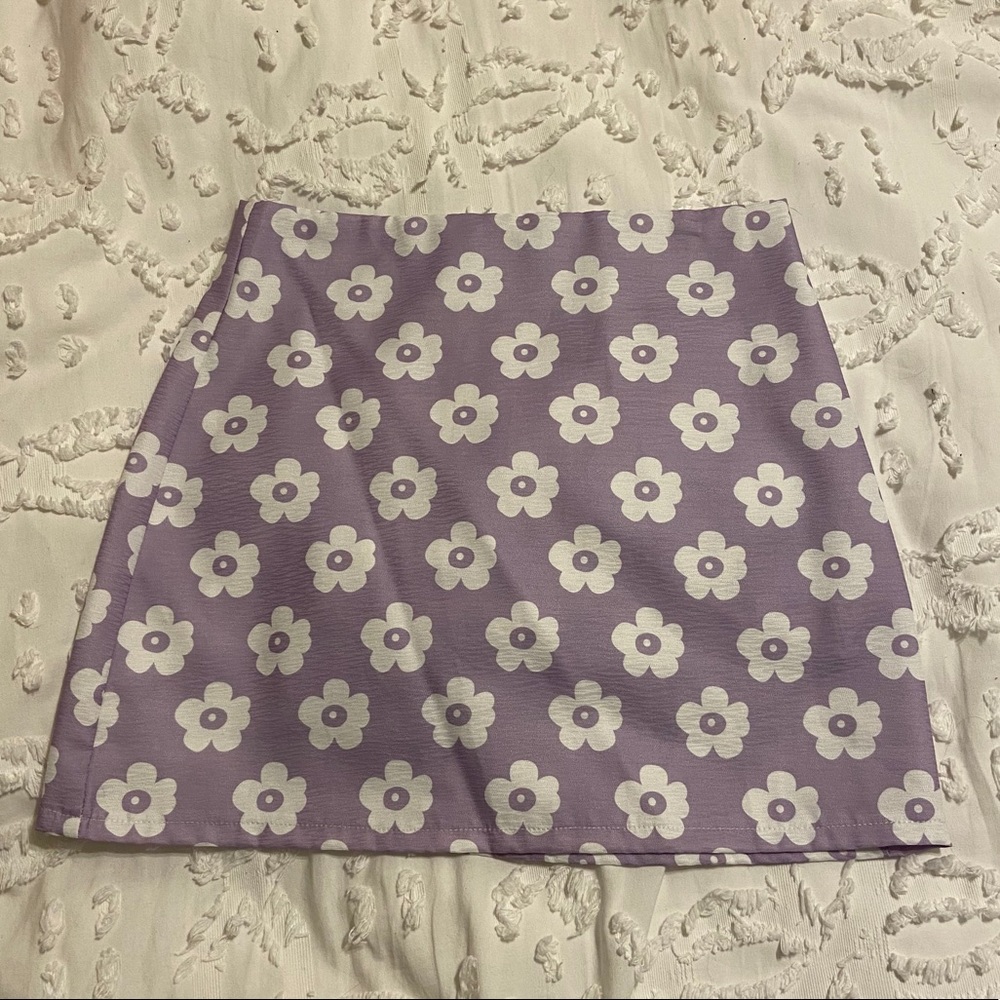 Purple flower skirt